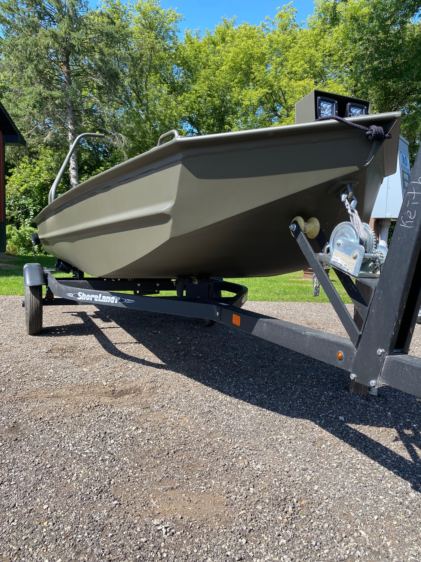 WI GO-DEVIL | 16x44 Duck Hunting Boat Split Seat Layout