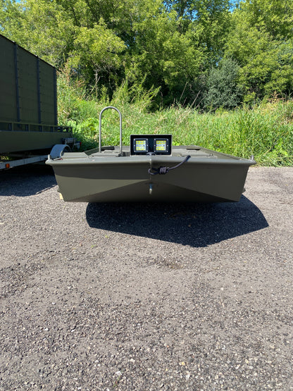 WI GO-DEVIL | 16x60 Surface Drive Boat Split Seat Layout