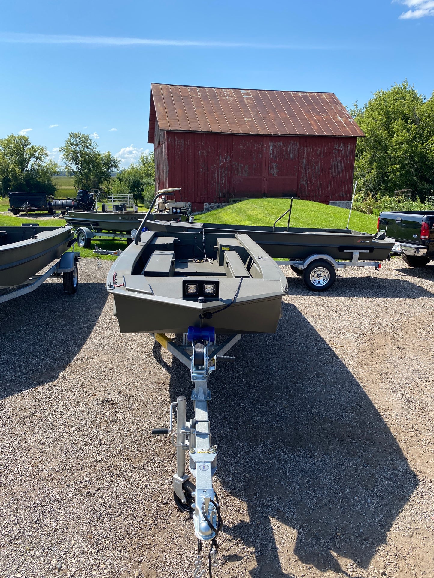 WI GO-DEVIL | 18x54 Surface Drive Boat Open Floor Layout