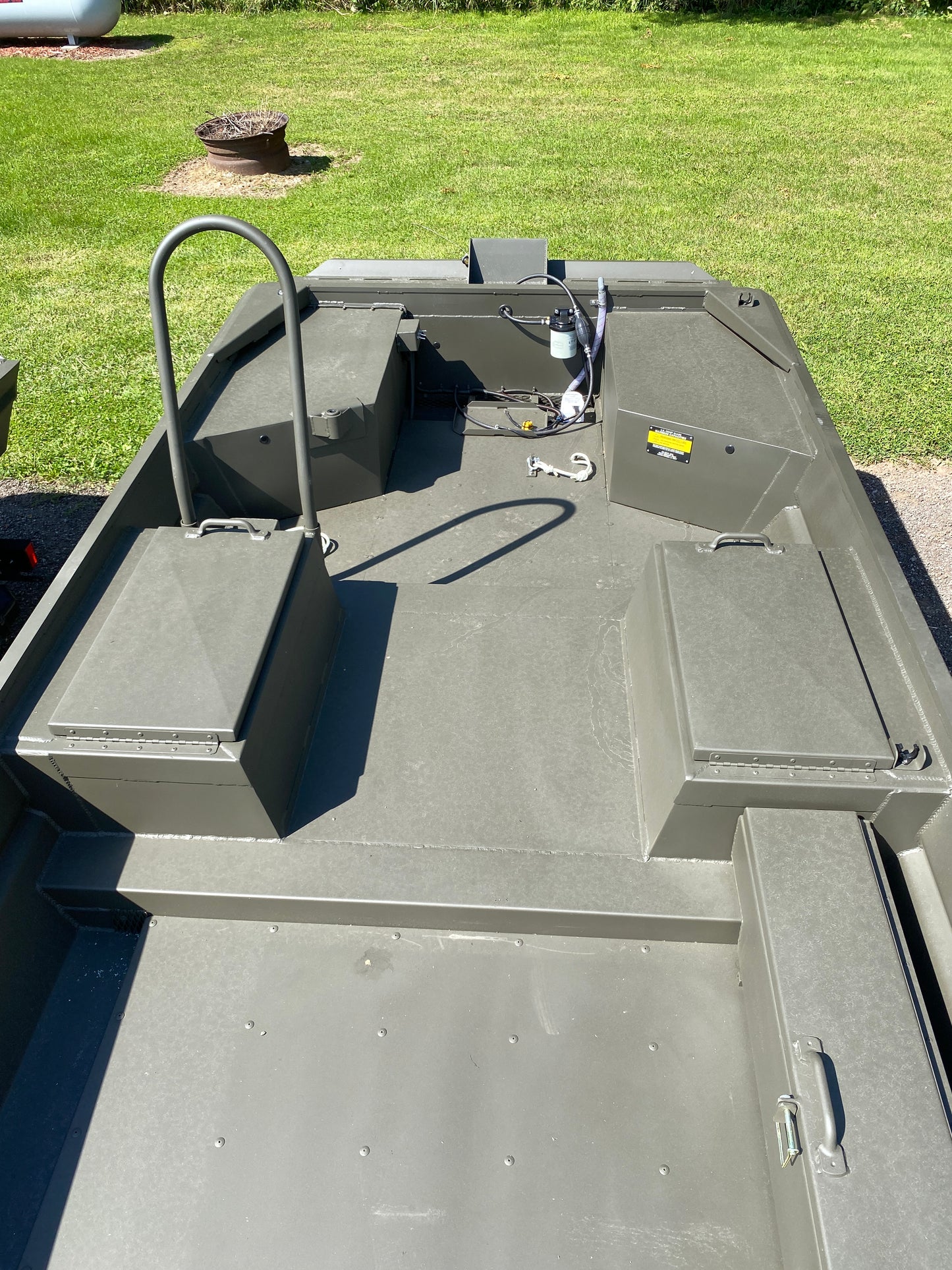 WI GO-DEVIL | 18x60 Surface Drive Boat Split Seat Layout