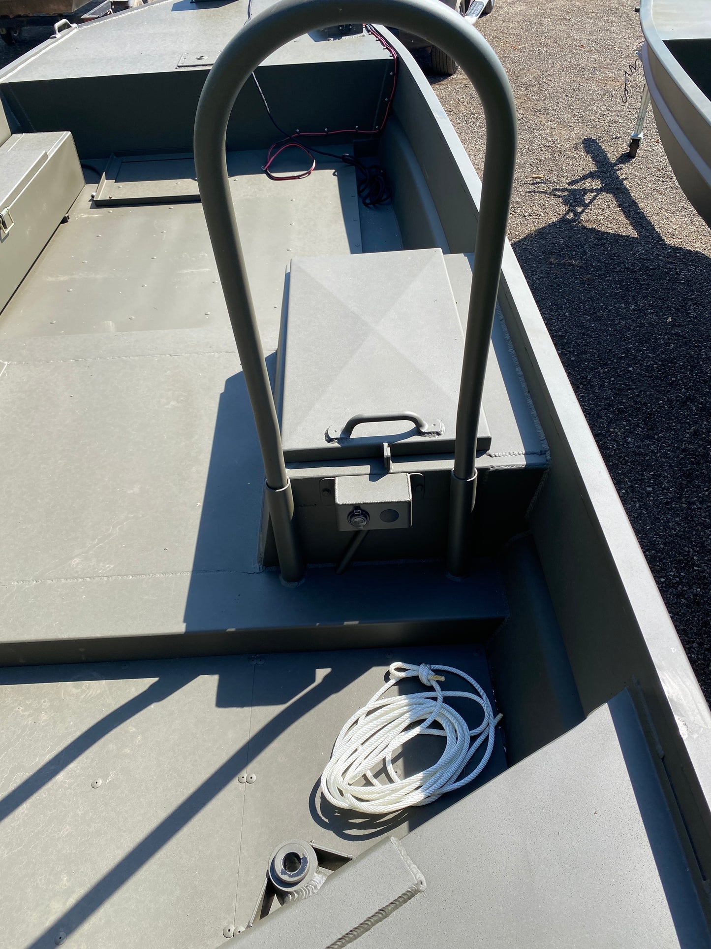 WI GO-DEVIL | 18x60 Surface Drive Boat Split Seat Layout