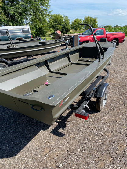 WI GO-DEVIL | 16x44 Duck Hunting Boat Split Seat Layout