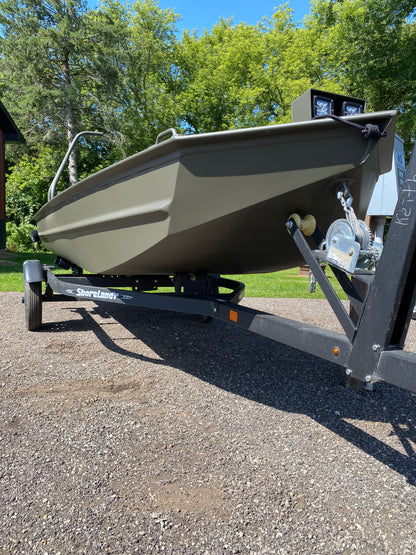 WI GO-DEVIL | 16x44 Duck Hunting Boat Split Seat Layout