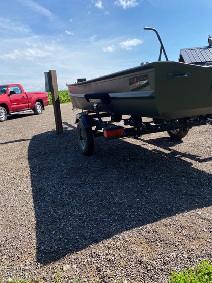 WI GO-DEVIL | 16x44 Duck Hunting Boat Split Seat Layout