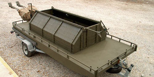 Drivable Low Profile Floating Duck Blind